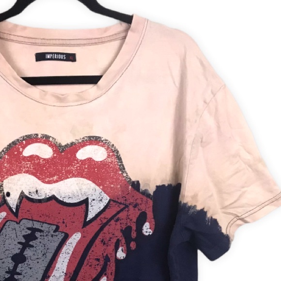 Rolling Stones BITE ME Tongue Tie Dye Tee - Picture 4 of 6